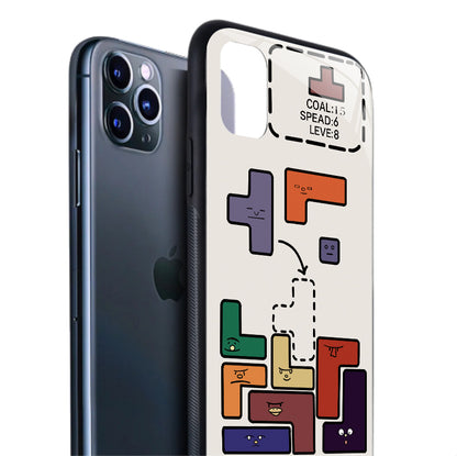 Tetris Glass Phone case