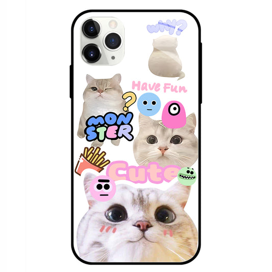 Cute Cat Glass Phone case